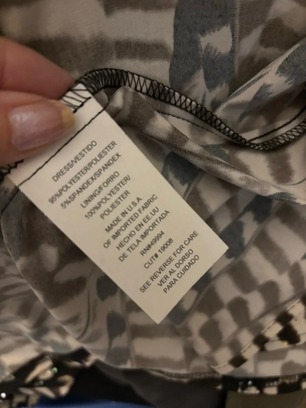 Sleeveless R& M Richard’s Black and White Printed Maxi Dress - Picture 9 of 11